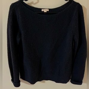 GAP Women's Navy Scoop Neck Knit Sweater